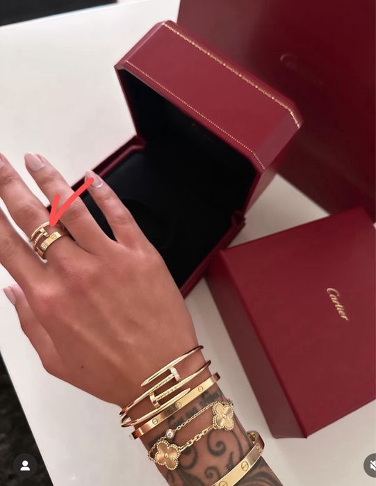 Браслет каблучка Cartier боаслет кольцо