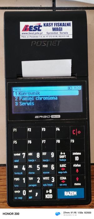 Posnet Ergo online kasa fiskalna WiFi RS232
