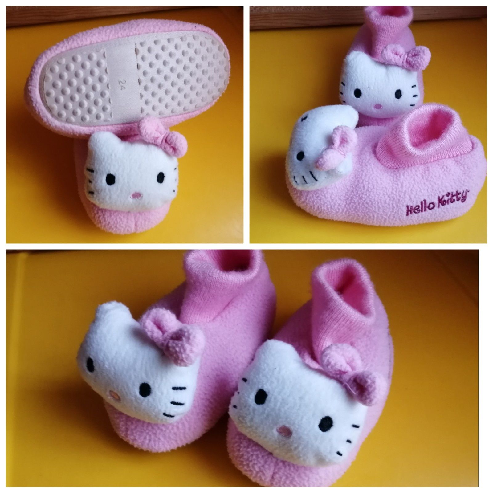 pantufas de criança
Hello Kitty tamanho 24