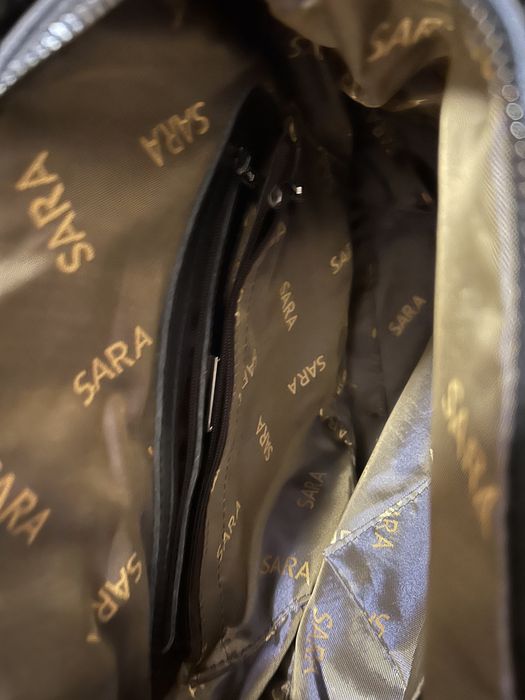 Сумка шопер шкіряна чорна