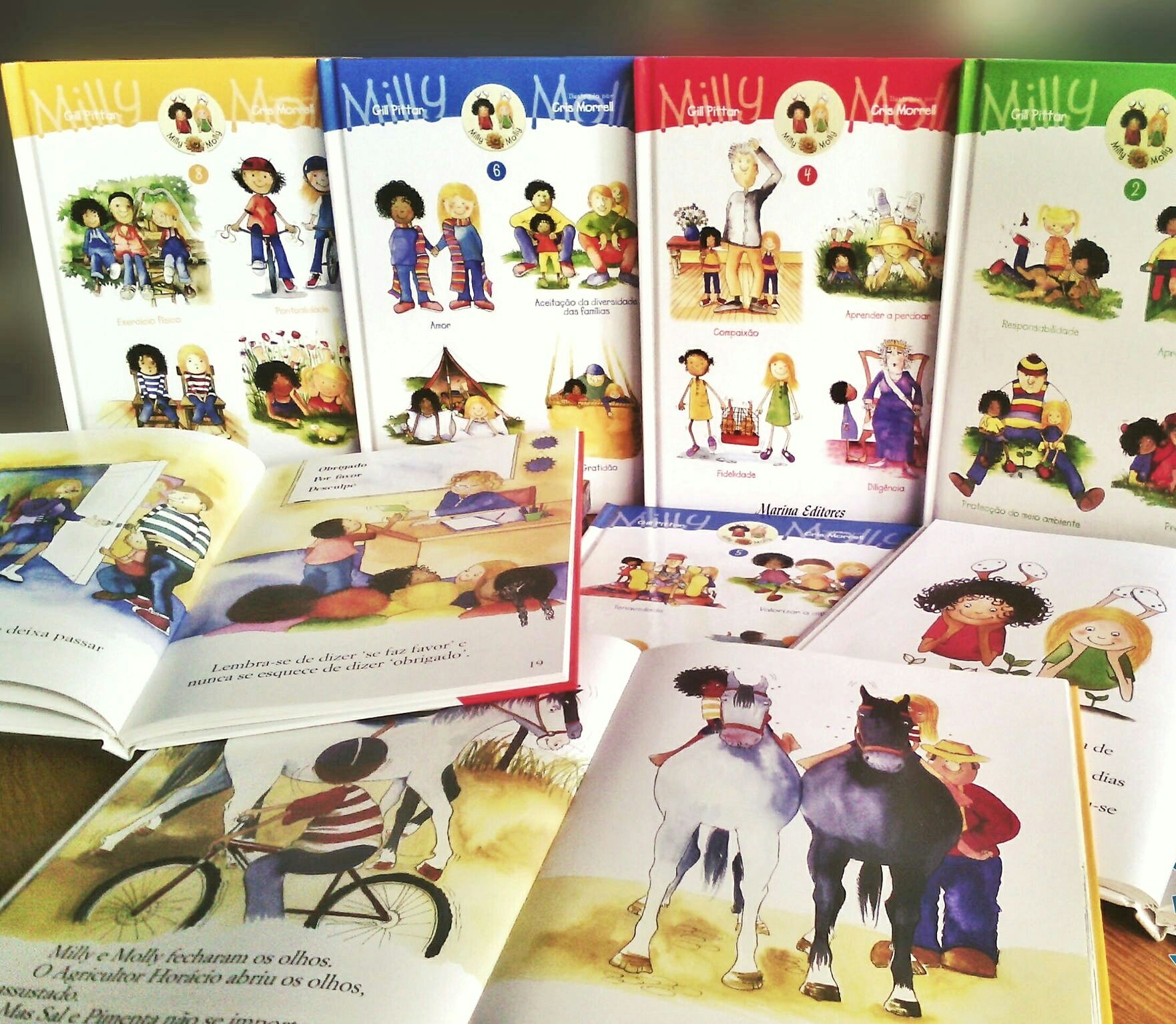 Milly e Molly - livros ditáctico infantil - NOVA