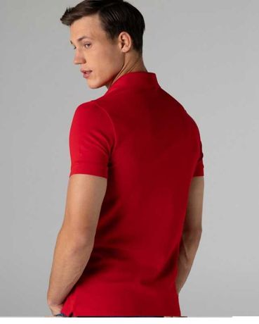 Lacoste Męska koszulka polo z elastycznej bawełny piki Regular Fit