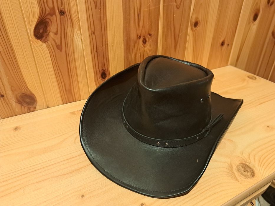 Kapelusz kowbojski skórzany