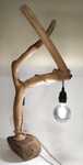 Lampa na skale - drewniana