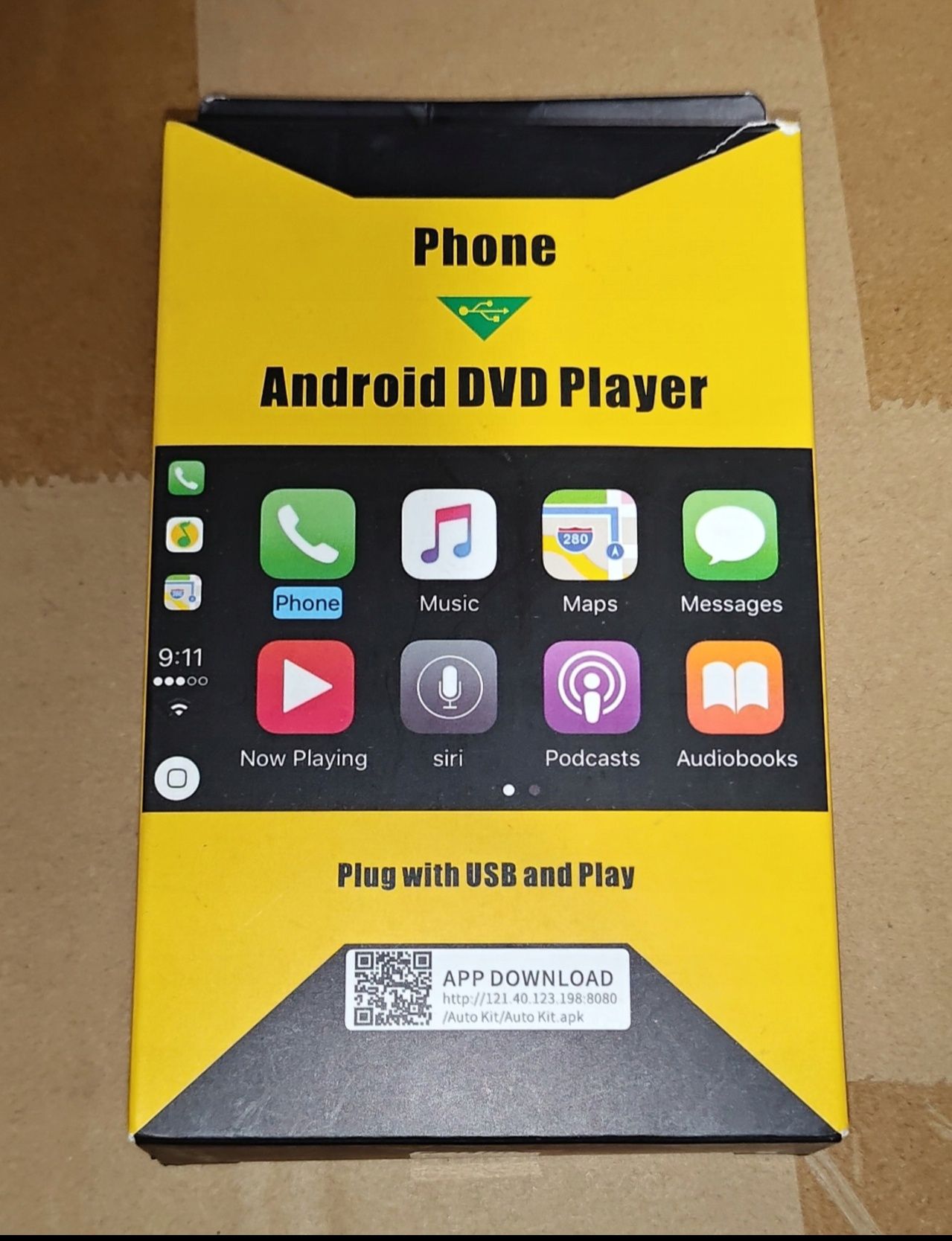 Bezprzewodowy adapter Carlinkit Apple Carplay/Android Auto (czarny)