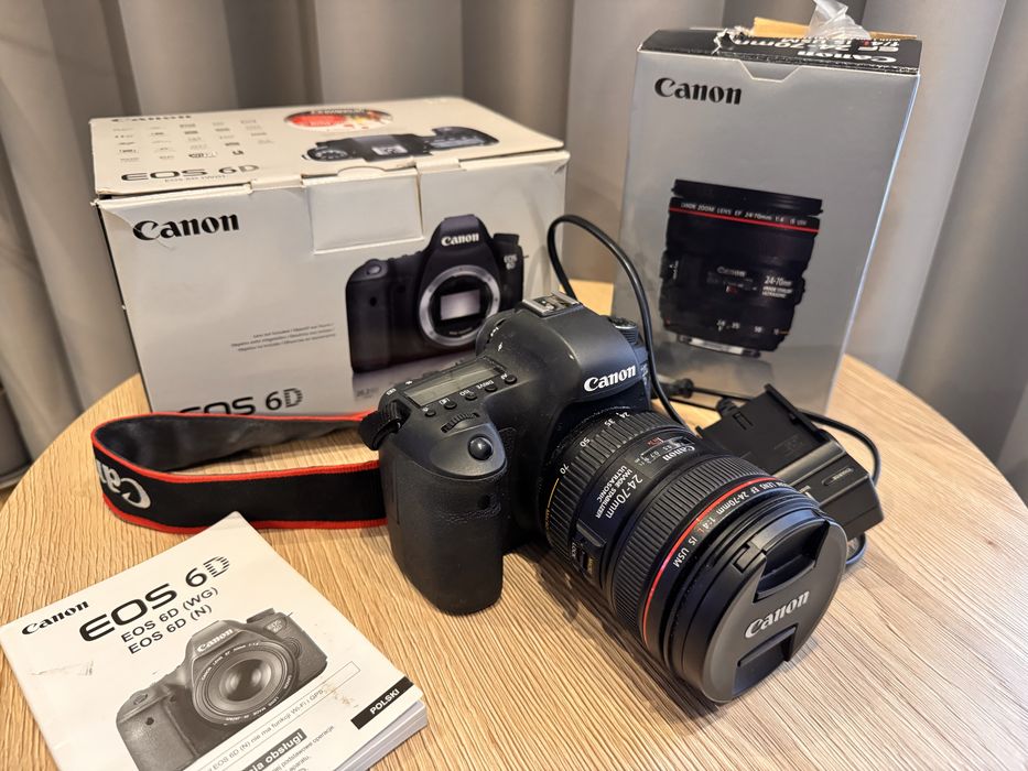 Canon 6D i obiektyw Canon EF 24-70 mm f/4L IS USM