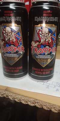 Latas de cerveja do grupo Iron Maiden vazias. para venda ou troca