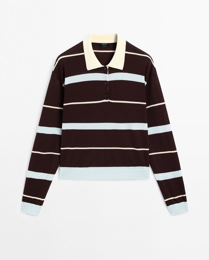 Трендове поло в смужку Massimo Dutti