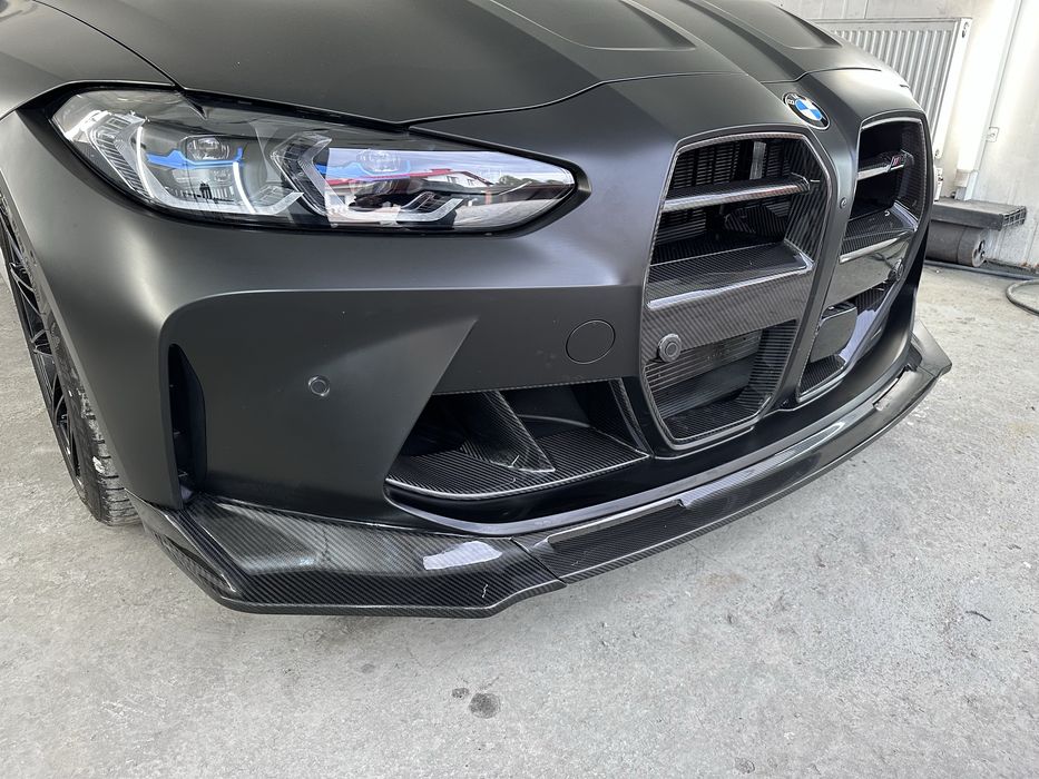 Карбонові воздуховоди вставки накладки в бампер на BMW G80 G82 M3 M4