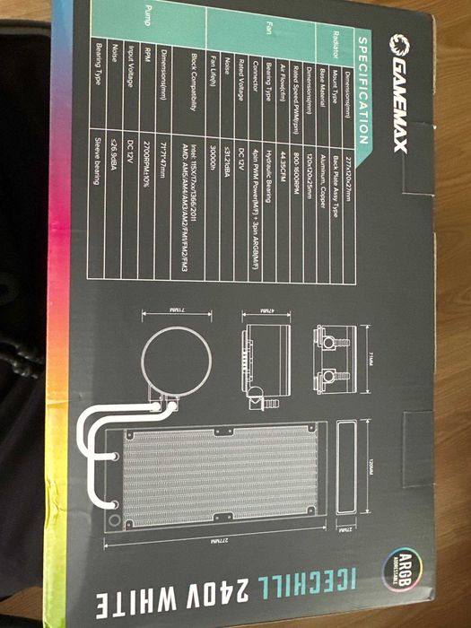 Система водяного охолодження GameMax IceChill 240V White