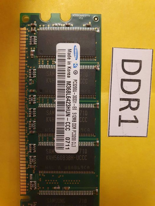 оперативная память, ОЗУ DDR (DDR1),  512Mb, 400MHz, для настольного ПК