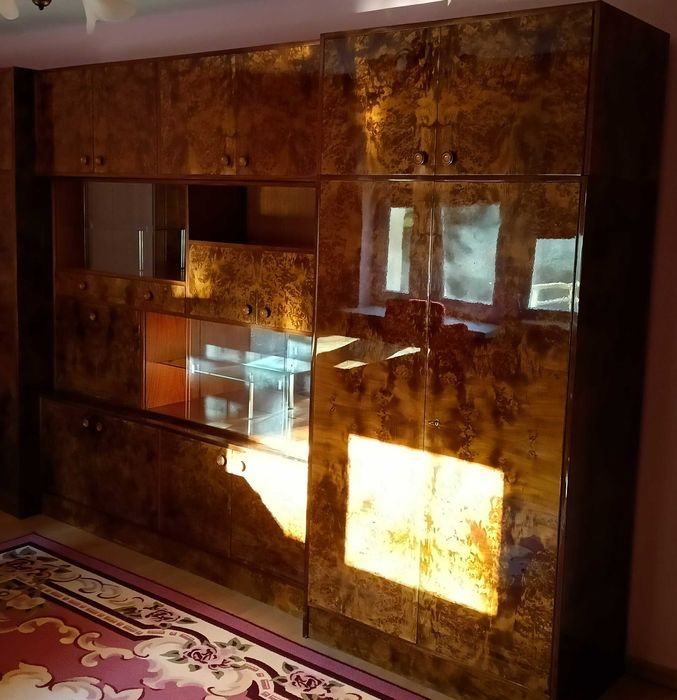 Meblościanka PRL Wysoki Połysk - UNIKATOWY Czeczot! Stan Idealny!