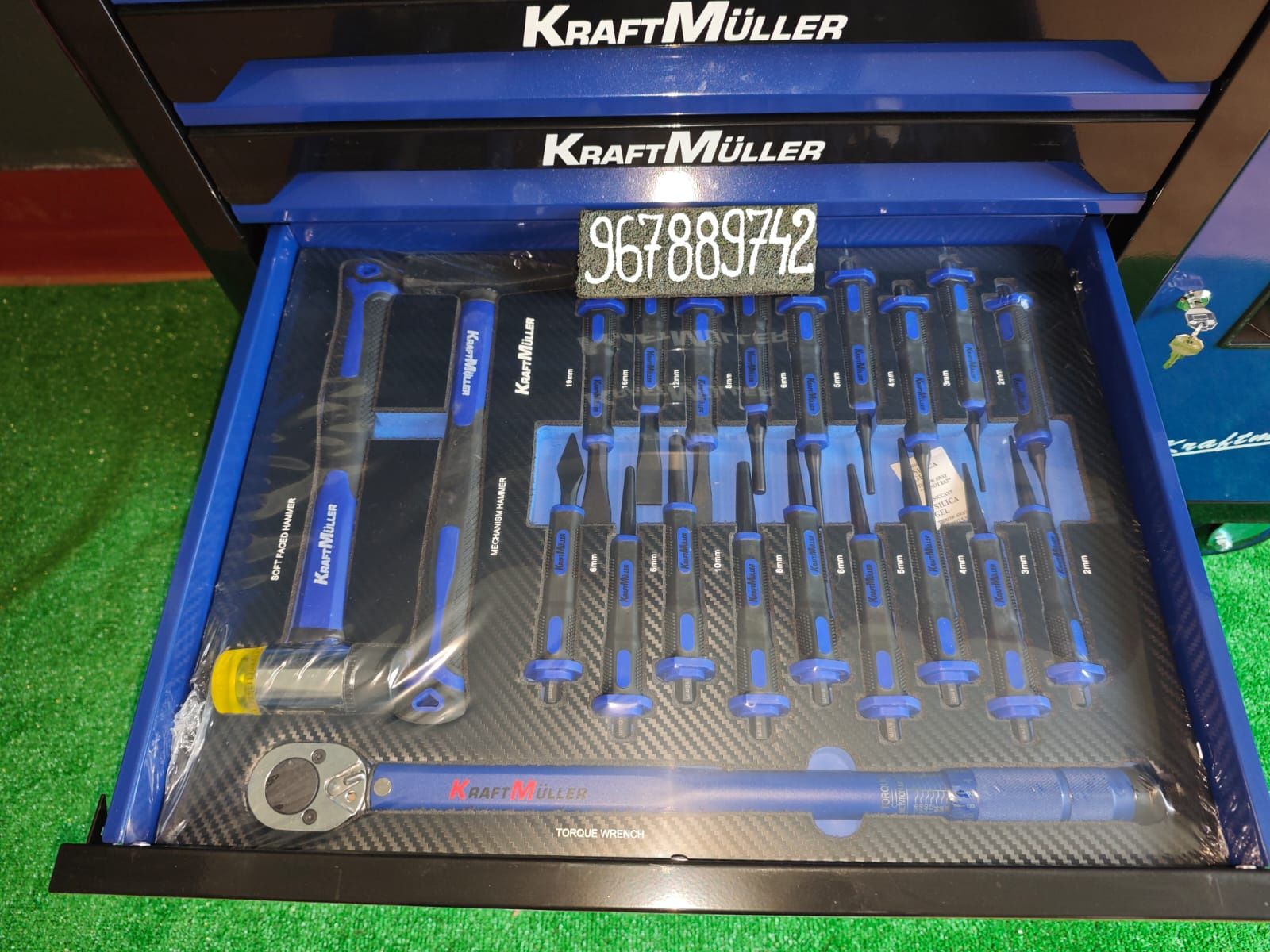 Carrinho de ferramentas Kraft Muller XXL 7 gavetas 7 Cheias