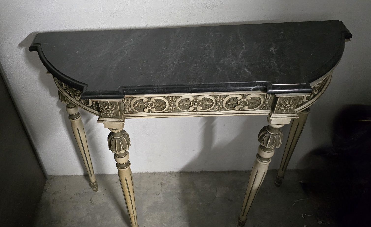 Móvel de Hall de entrada com pedra mármore