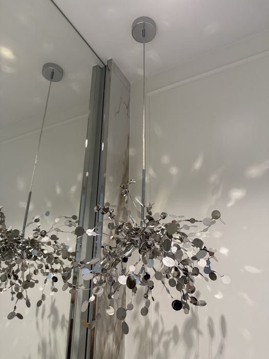 Lampa wisząca Monetti Step Into Design srebrna
