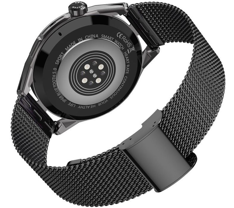 smartwatch  rubicon rnce88-2 czarny- czarny pasek silikonowy