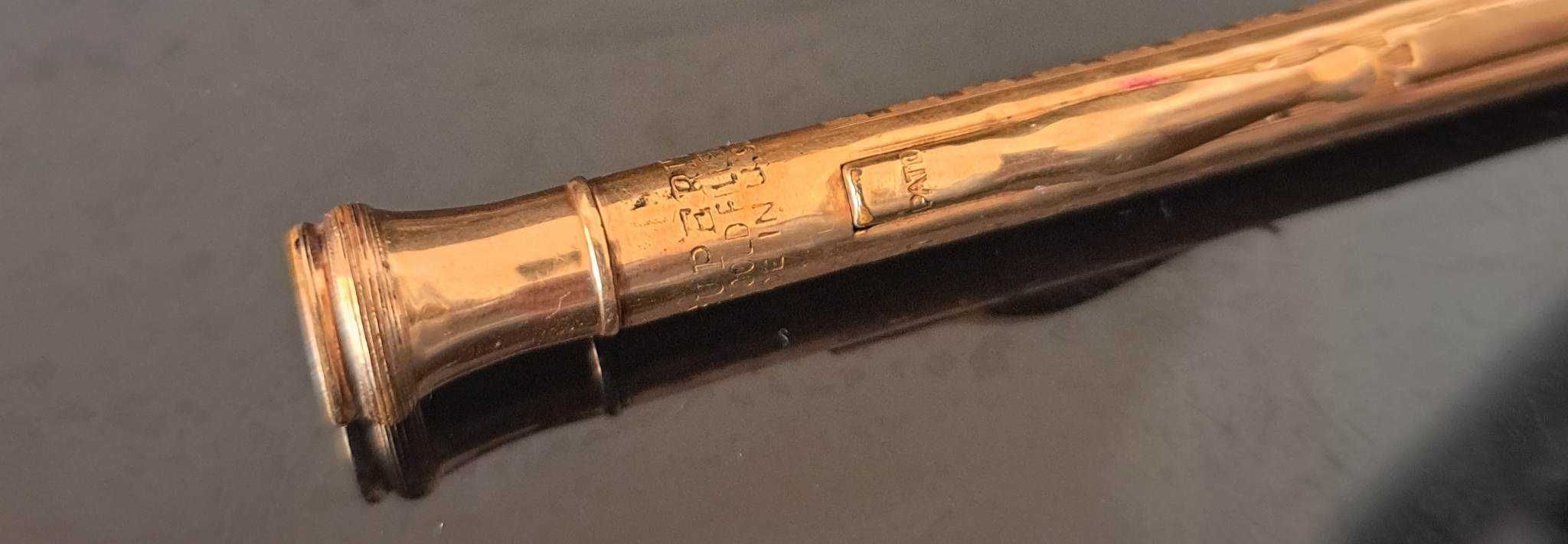 Lápis de cor antigo Superite 1/200 gold filled pat. Made in U.S.A.