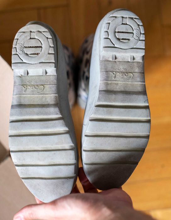 Kalosze Coach Signature Gumowe Damskie Szare Niebieskie 27,5cm Używane
