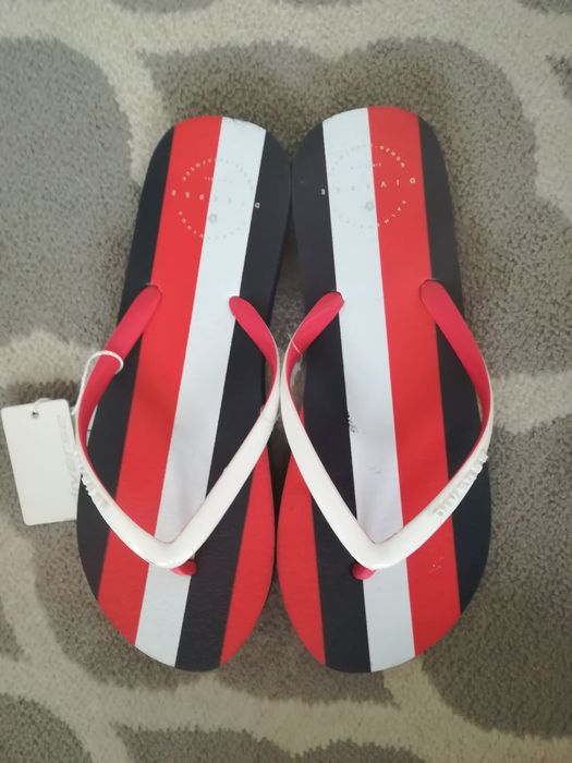 Nowe klapki damskie letnie japonki w paski Diverse rozmiar 37