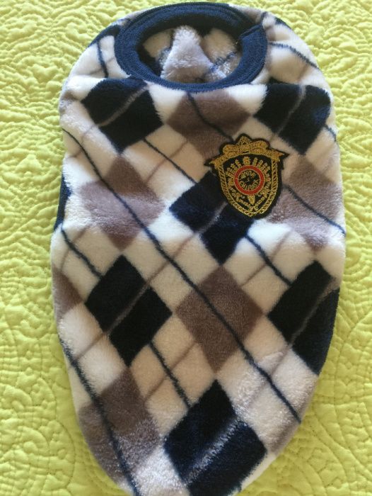 Camisola de cão xadrez