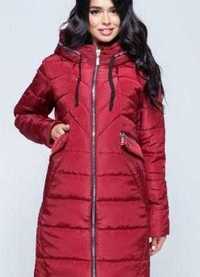 Зимова курточка розмір 50 колір бордо