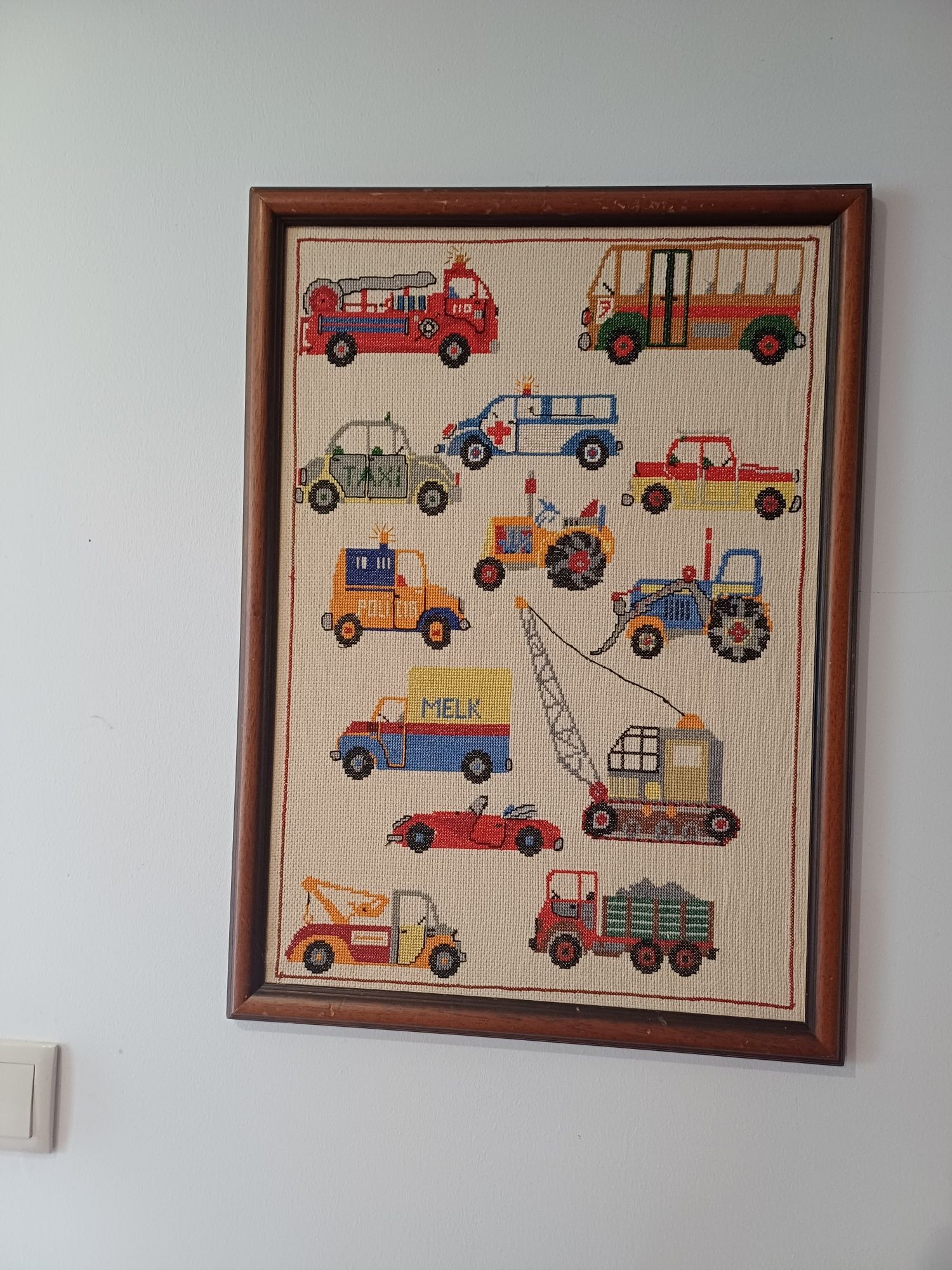 Quadro em ponto cruz para crianças