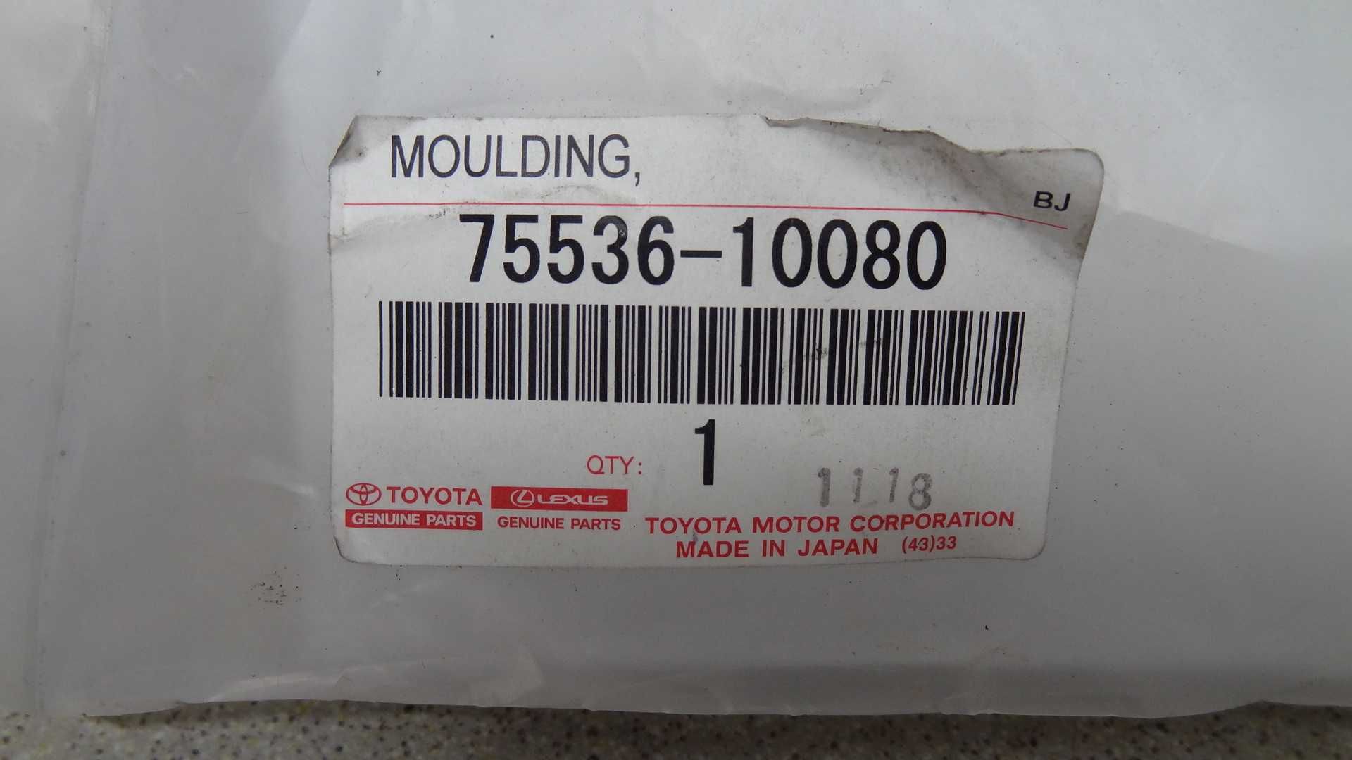 Toyota C-HR 19-  listwa uszczelka szyby lewy przód 75536_10080