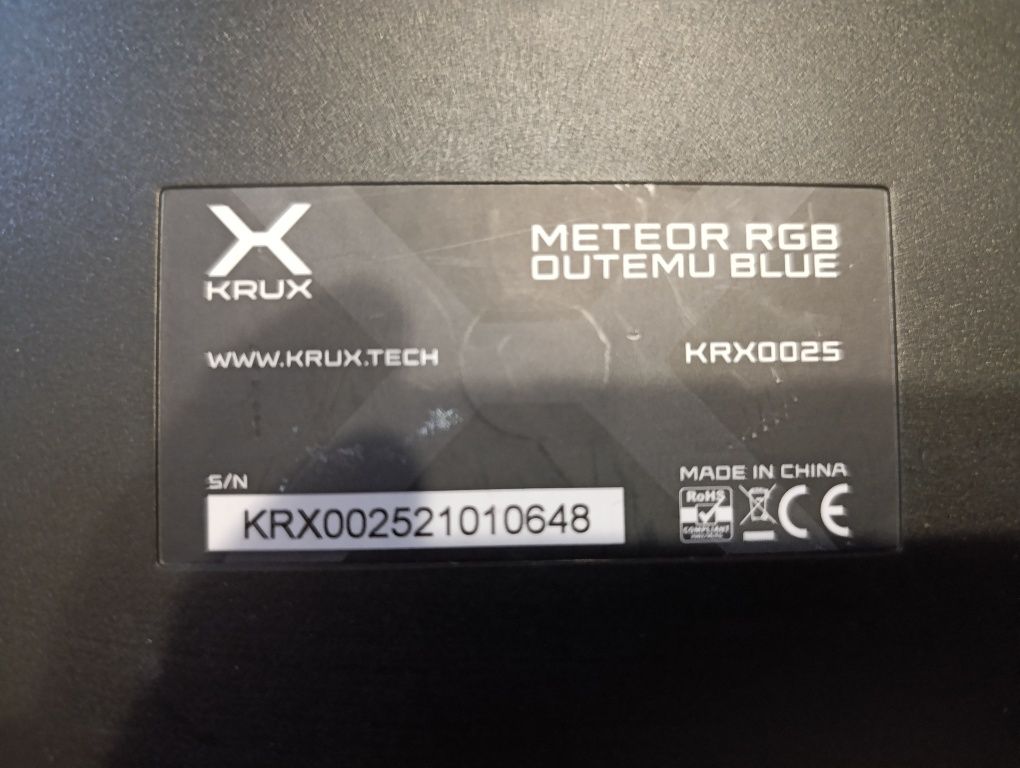 Klawiatura Krux Meteor RGB Outemu Blue