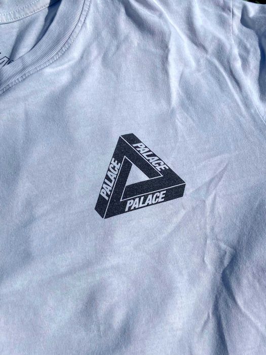 T-Shirt Palace Skateboards Branca Logo Verde e Amarelo