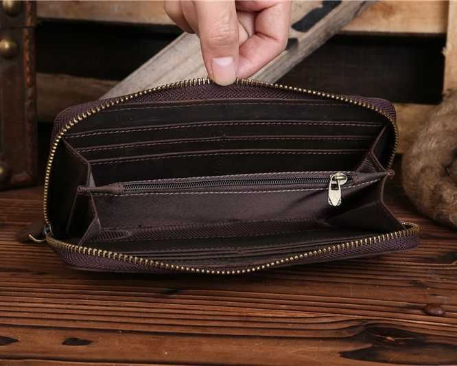 Новий Чоловічий Шкіряний Клатч-Барсетка | Crazy Horse Шкіра