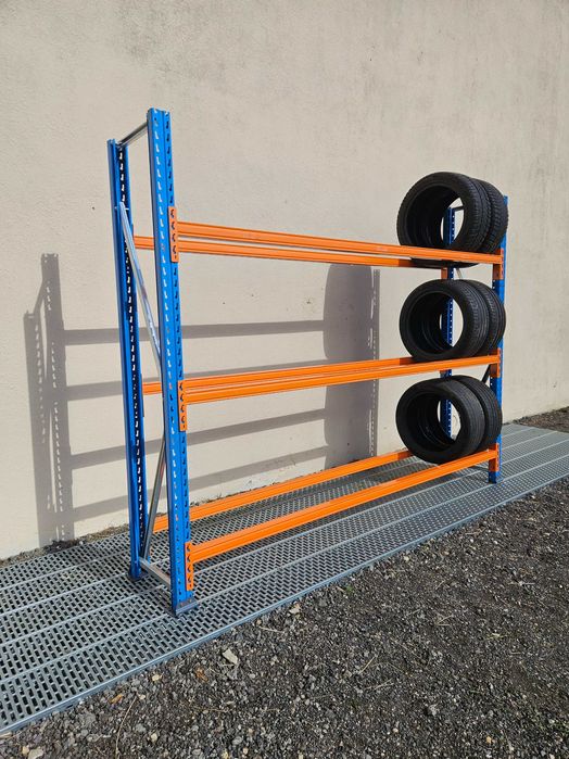Regał na opony, regał na koła, regał warsztatowy, regał garażowy
