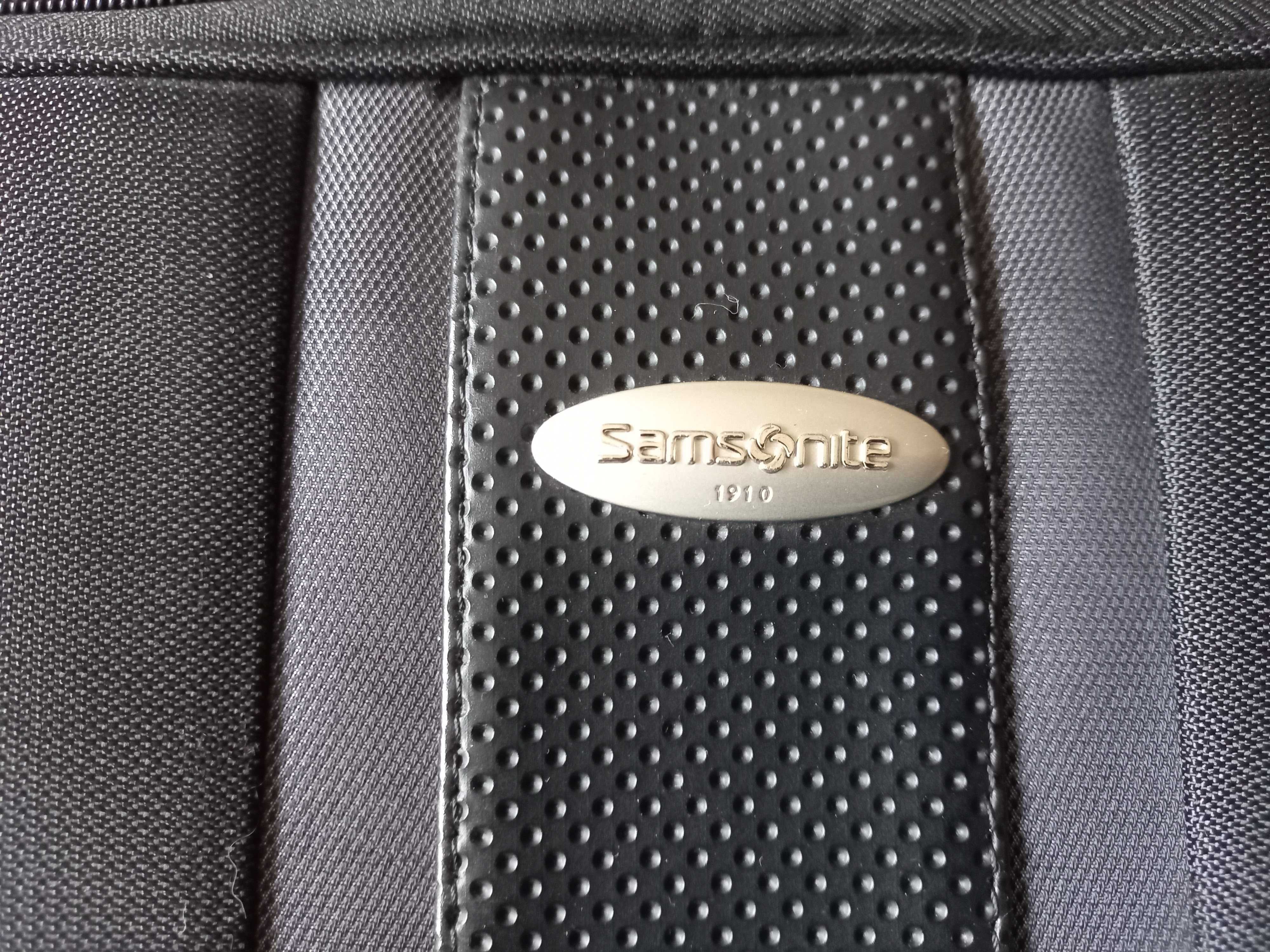 Mala para portátil, preta, Samsonite, NOVA