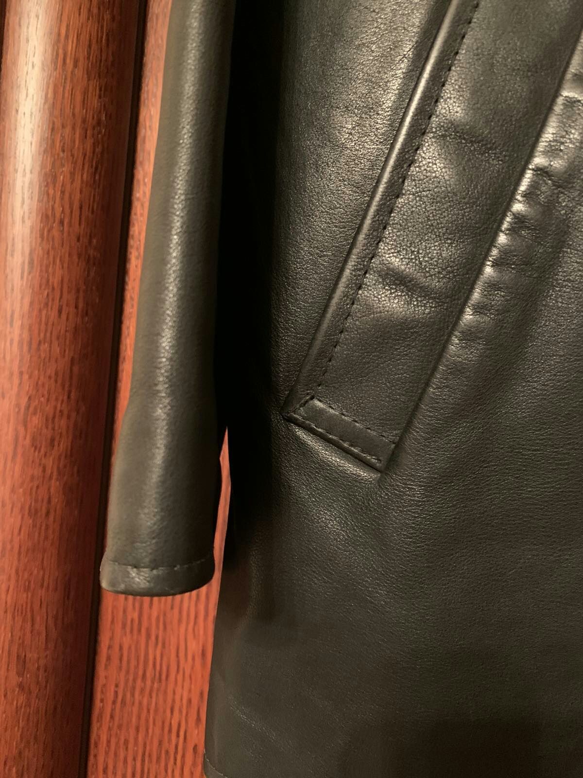 Куртка пиджак кожаная мужская на подкладке