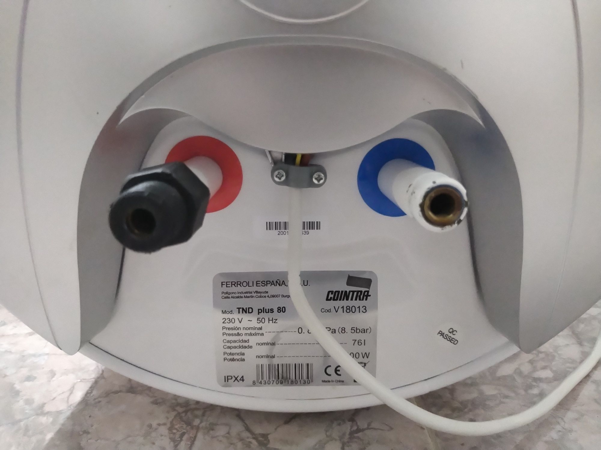 Termoacumulador Cointra TND Plus 80 L (Resistência Queimada)