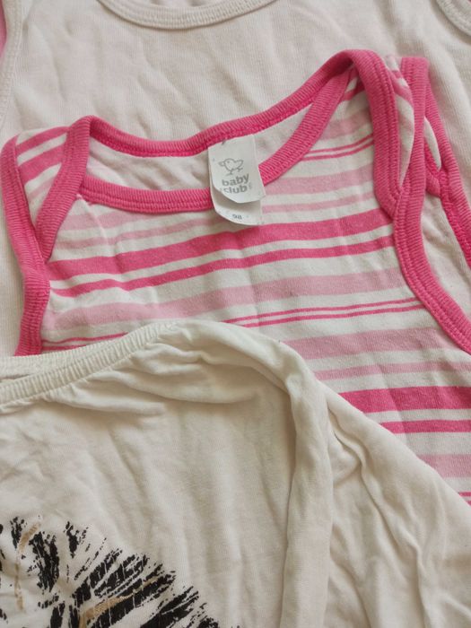 6szt. podkoszulek 98-104 i bluczka zebra