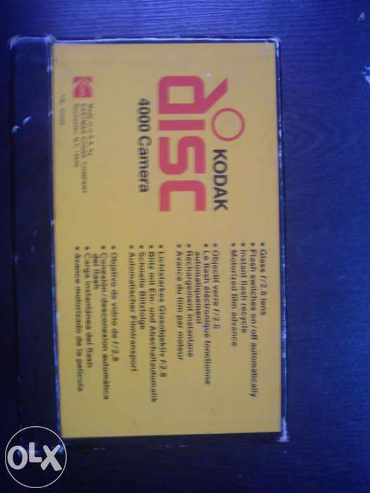KODAK Disc 4000 Camera (COLECÇÃO) camara fotografica 1982