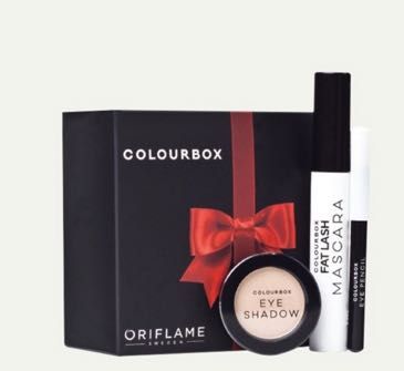 Máscara de Pestanas + Lápis de Olhos Preto + Sombra de Olhos Colourbox