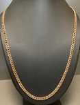 Łańcuszek z różowego złota, pancerka 14kt (585) 11,92 g 60 cm