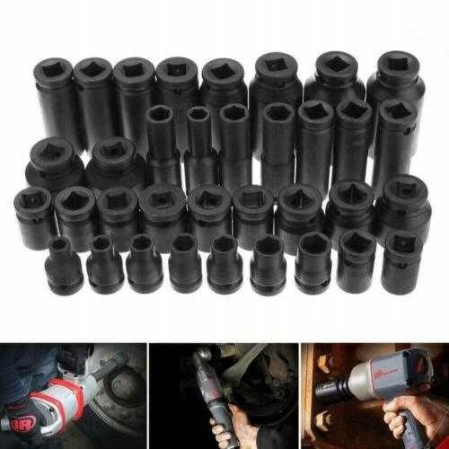 Zestaw Nasadek Udarowych 8-32 Nasadki Udarowe 1/2 Udar 35 Elementów