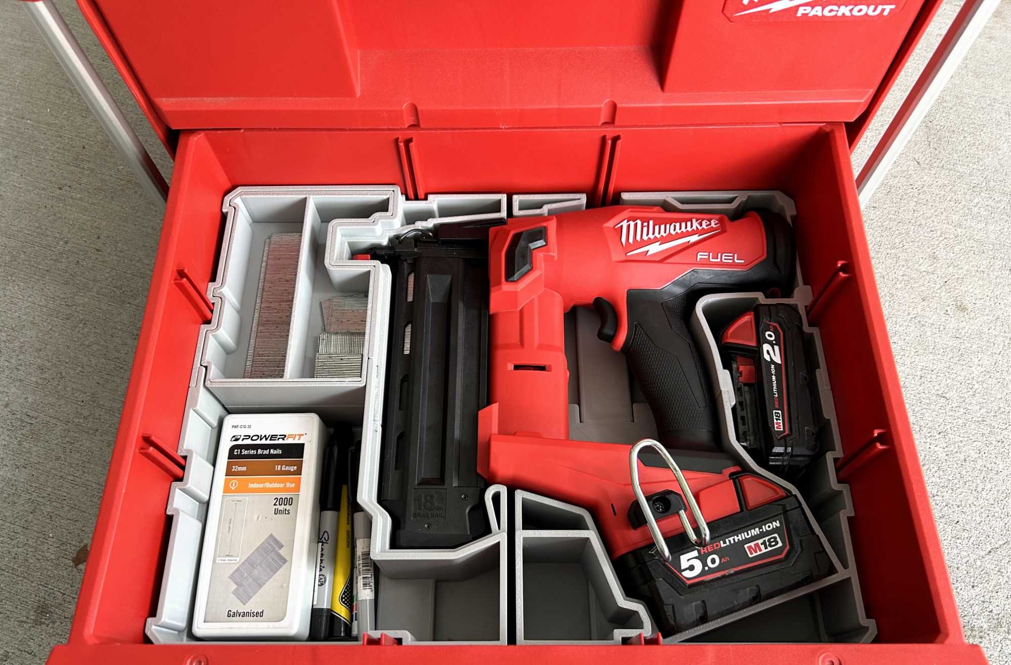 Вставка органайзер в MILWAUKEE PACKOUT 2/3-Drawer Tool Box M12/M18