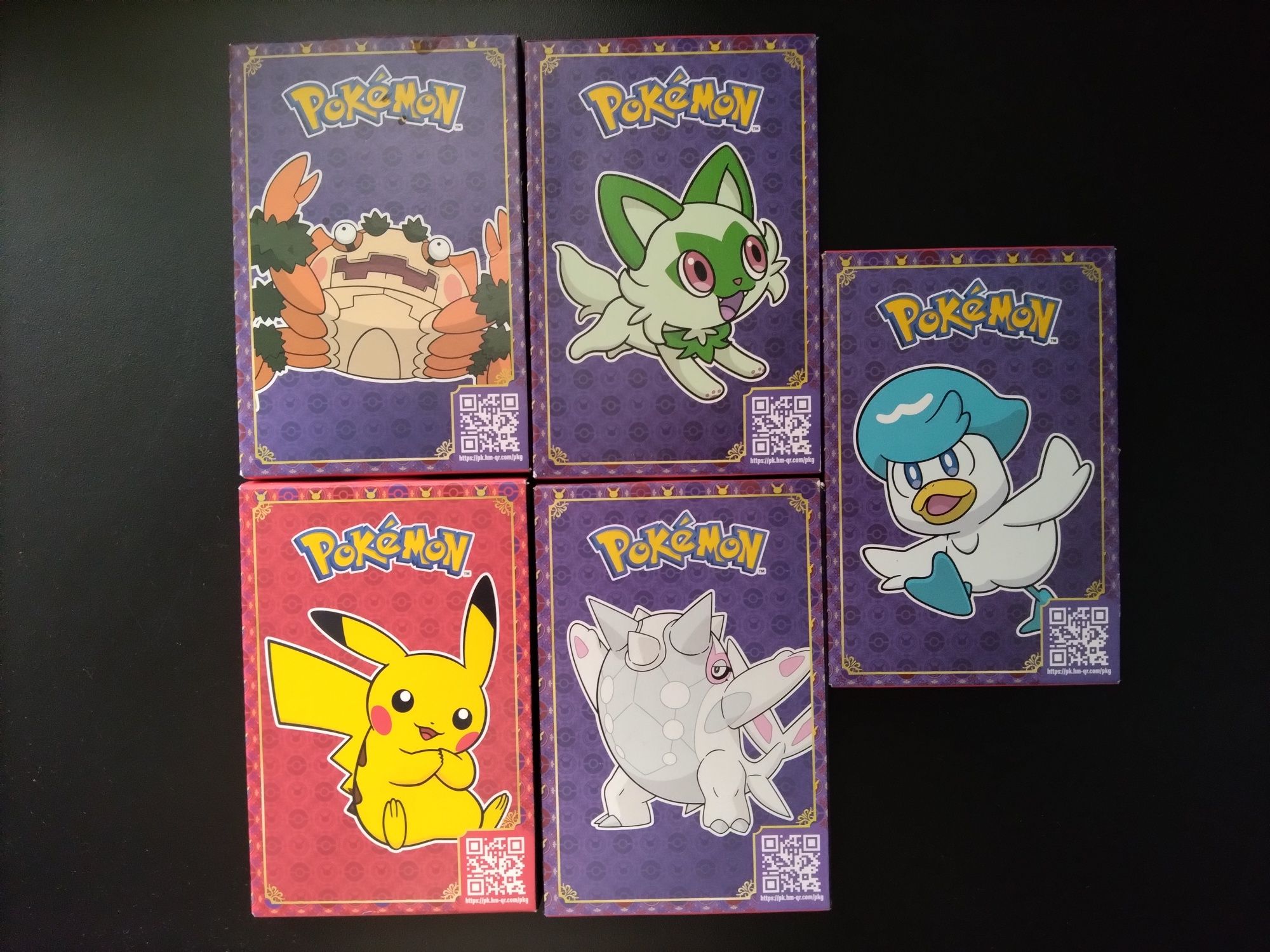 Conjunto pacotes Pokémon