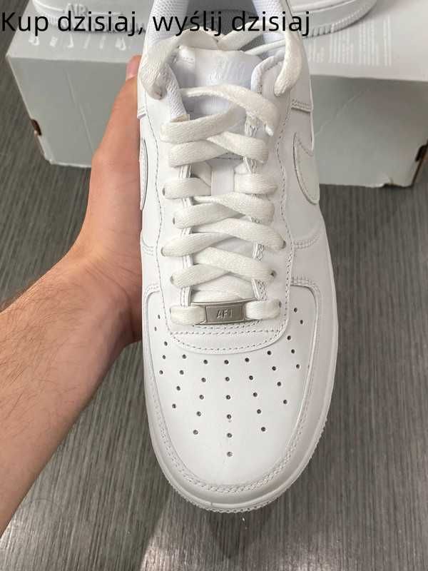 Damskie/Trampki/Nike Air Force 1 Low '07 White R.45