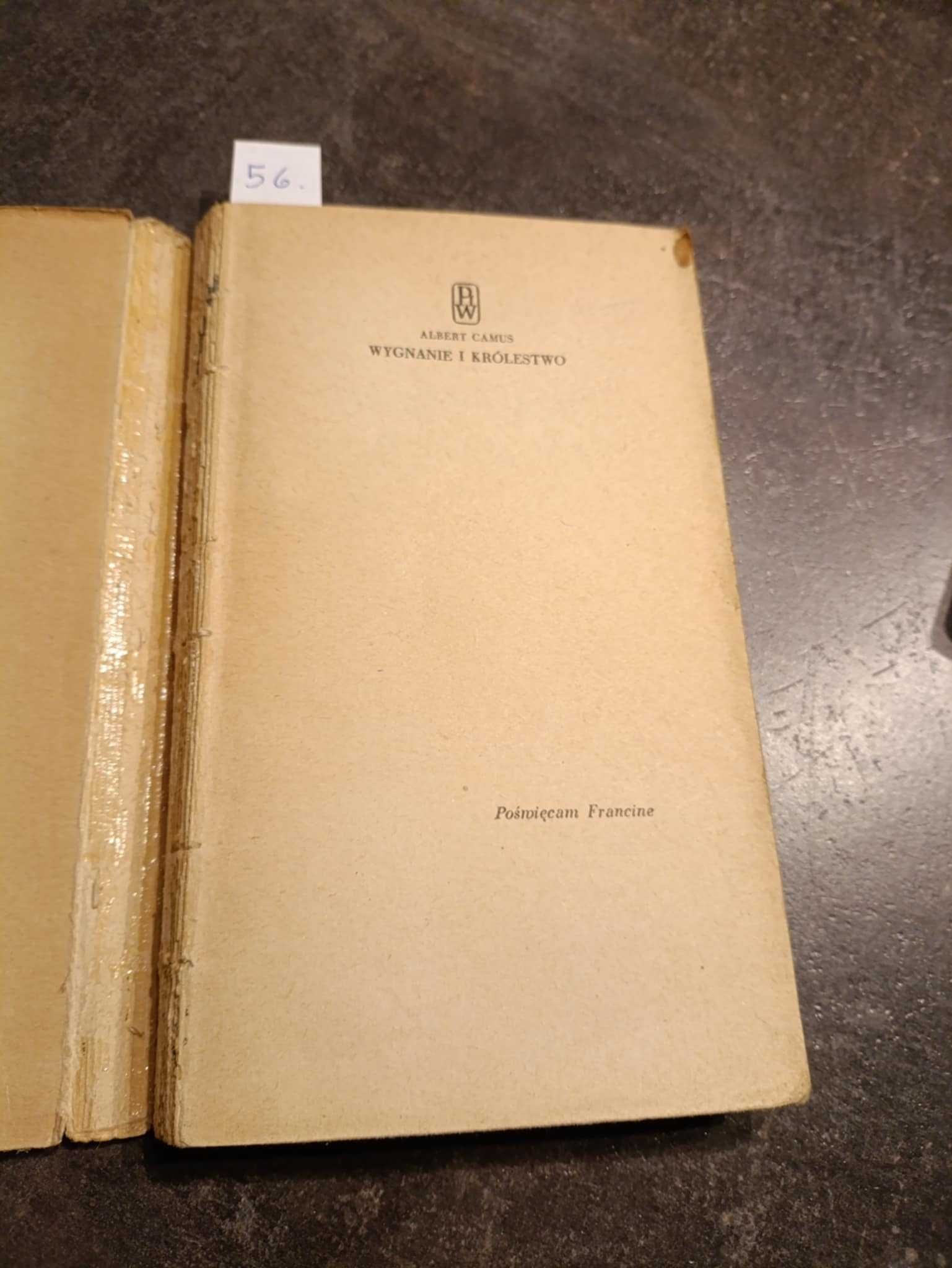 Wygnanie i królestwo - Albert Camus Wydanie I z 1958 roku