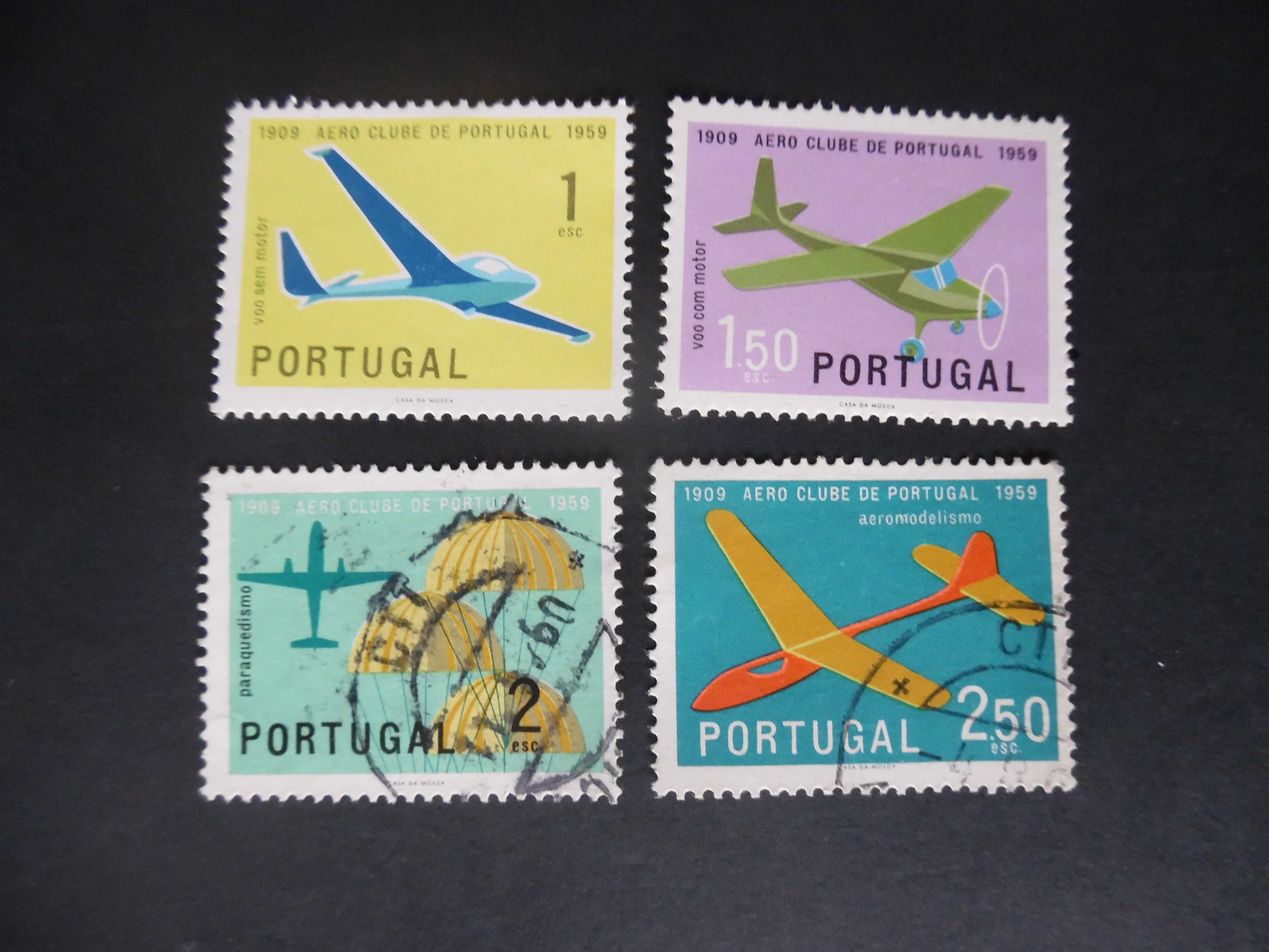 Selos Portugal 1960-Aero Clube colec. completa novos e usados