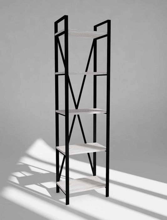 Стелаж вузький 5 полиць лофт, стелаж loft, книжкова шафа АКЦІЯ