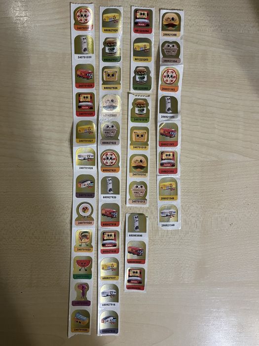 Naklejki z biedronki