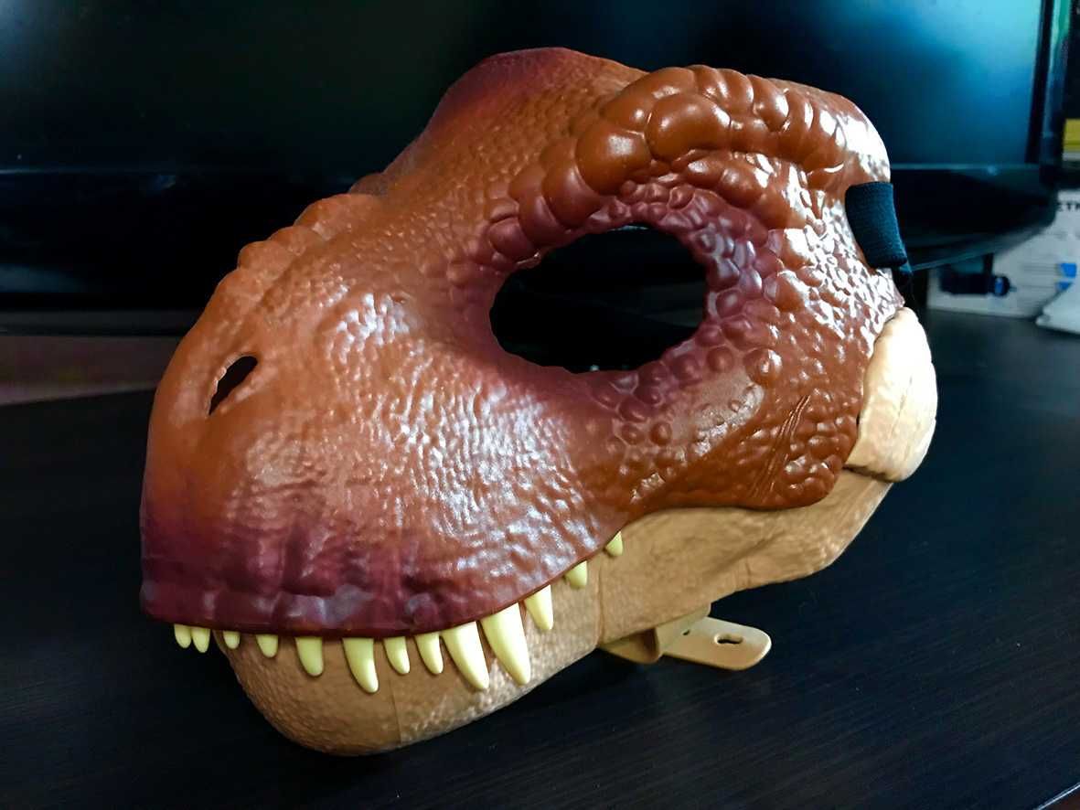 Маска Tyrannosaurus Rex Jurassic World. Тиранозавр Рекс.