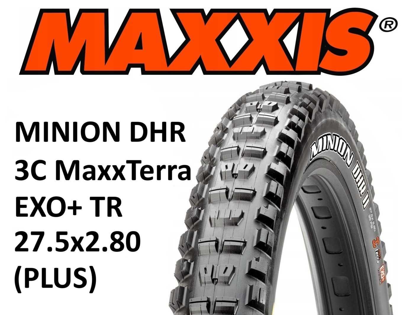 -72% NOWA opona MAXXIS MINION DHR II 27,5x2.80 3C MaxxTerra EXO+ TR