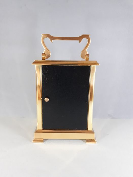 Zegar kominkowy kareciak mosiężny