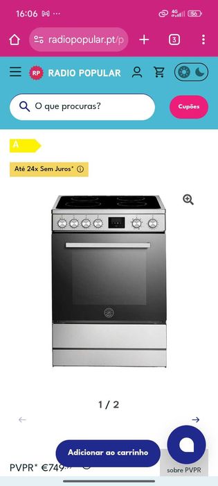 Fogão Century como NOVO